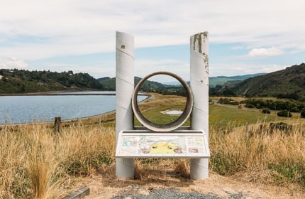 View looking out towards Kaitoke Regional Park