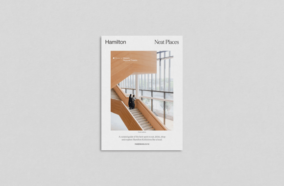 A photo of the latest Neat Places Hamilton Pocket Guide.