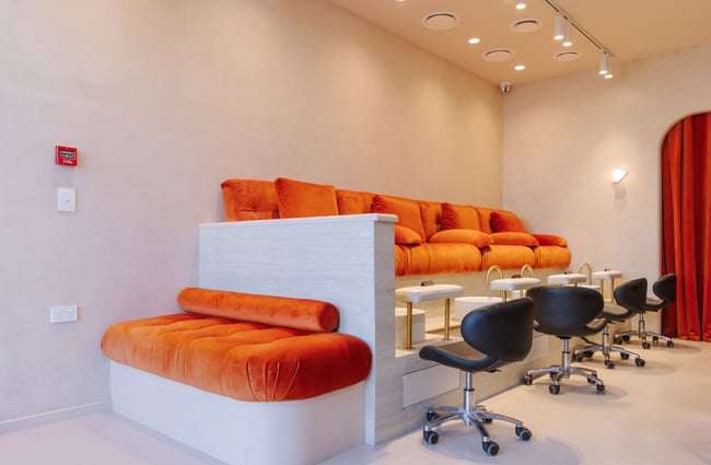 Pedicure area at 1999 House of Nails Ferrymead.