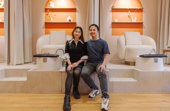 Owners of the salon Nghi and Tri of 1999 House of Nails - Manchester Street.