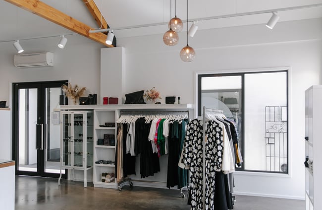 The interior of the 47 Frocks shop.