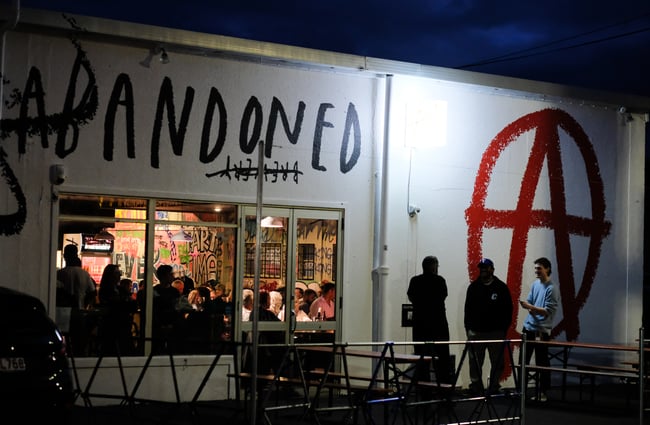 Exterior of Abandoned Taproom Petone Wellington .