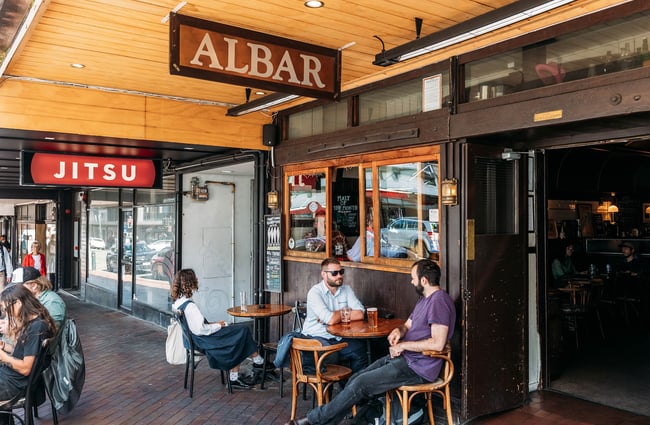 Beer taps at Albar, Dunedin.