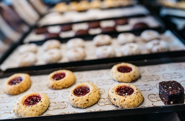 Cookies on display.