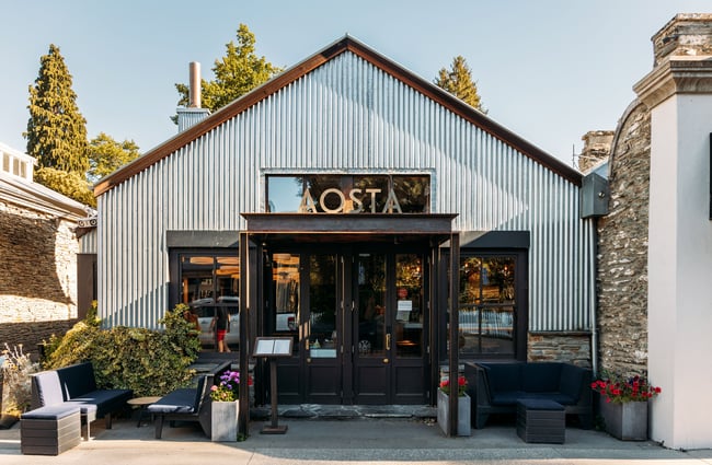 The entrance to Aosta Arrowtown.