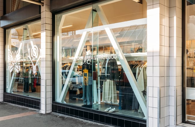 The window display at Area51 in Wellington.