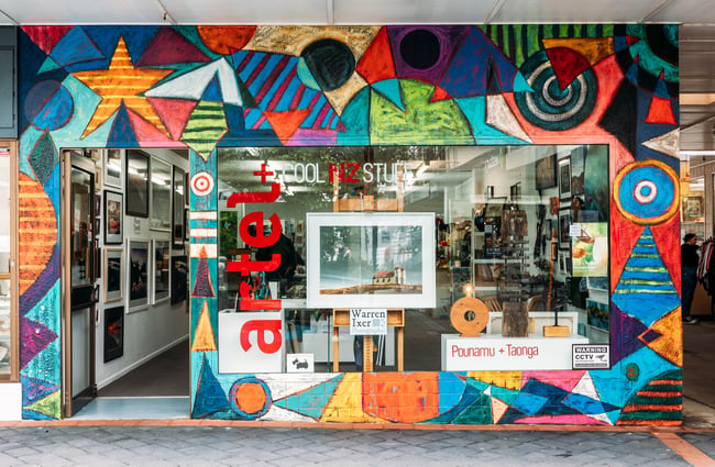 Exterior view of Artel Gallery & Store.