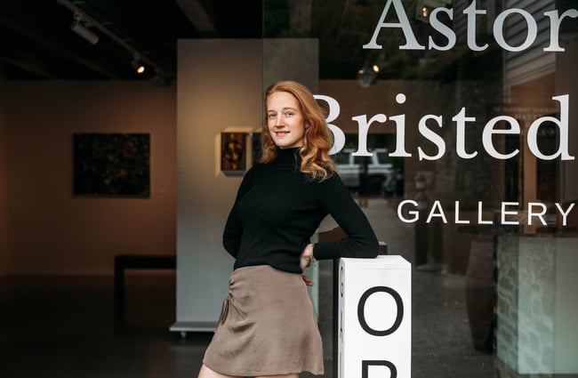 Rosie Bristed, owner of Astor Bristed Gallery in Arrowtown.