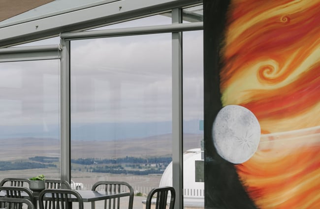 Astronomical inspired artwork at Astro Cafe, Tekapo.