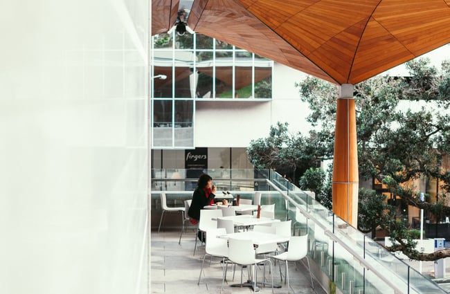 A cafe space.