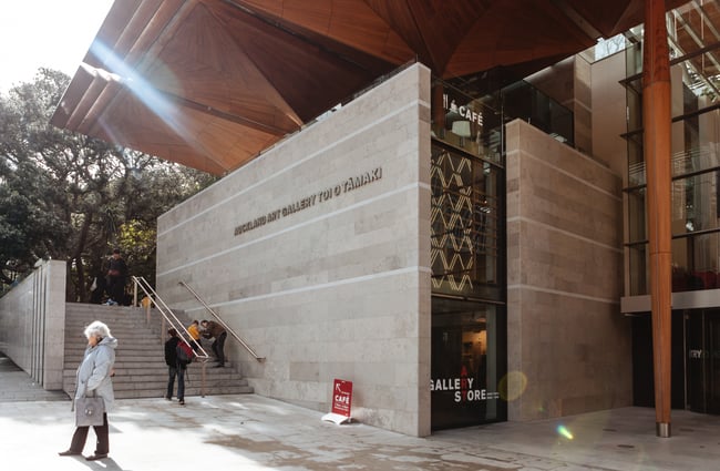 An entrance to the gallery.