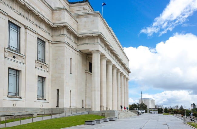 Entrance to the Auckland Museum.