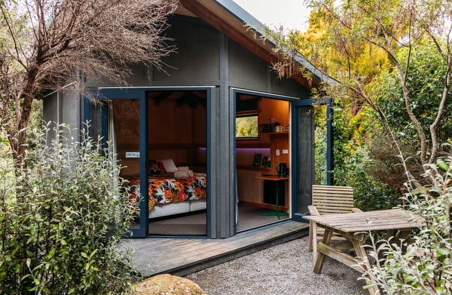 Looking into a bedroom at Awastone in Rangitikei.