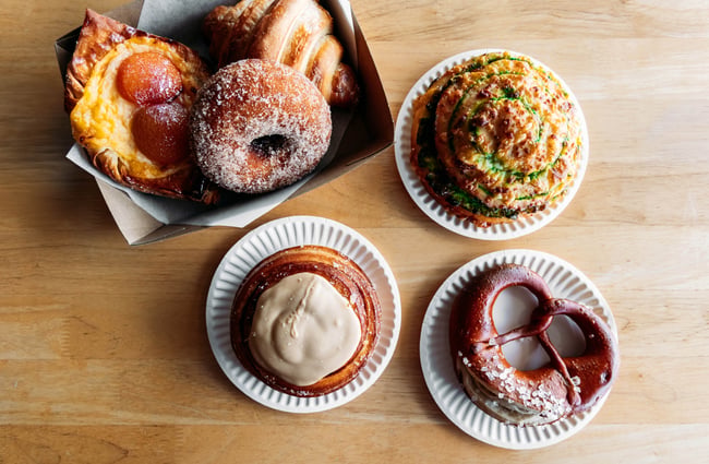 Pastries flatlay at BABCO.