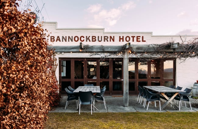 The entrance to Bannockburn Hotel Bannockburn Central Otago.