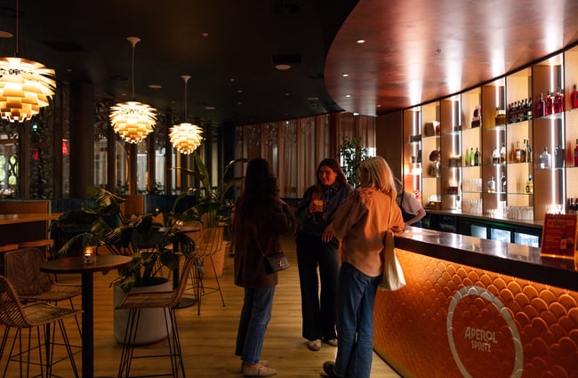 Customers enjoying the bar area at Bar Franco.