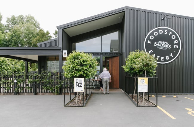Exterior of Barker's Foodstore and Eatery, Geraldine.