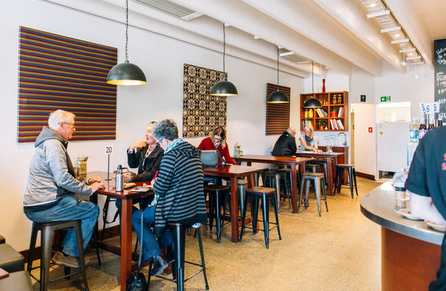 The interior of the Big Fig cafe in Wānaka.