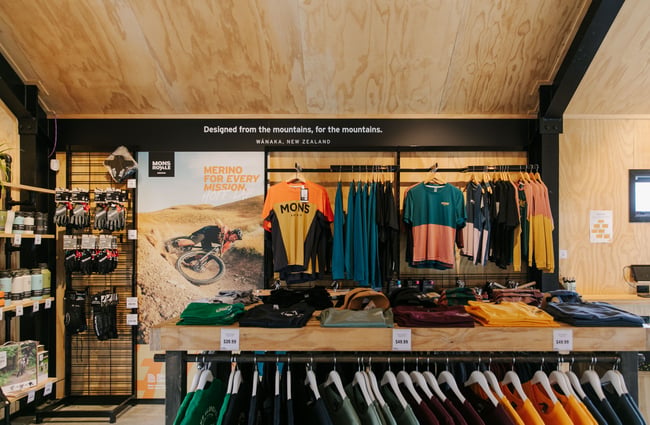 Cycling apparel for sale.
