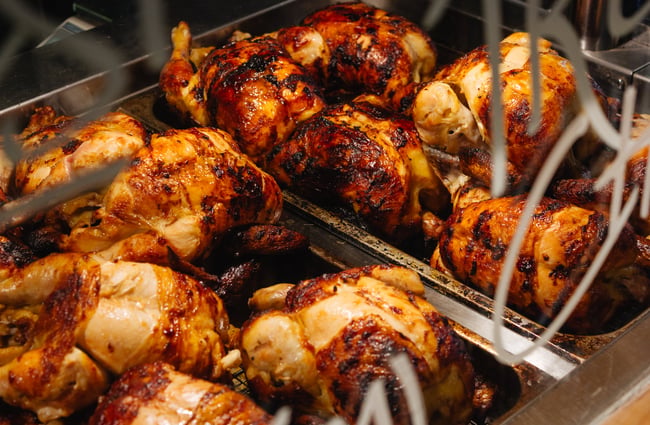 Cooked chicken.
