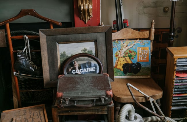 Eclectic mix of vintage items for sale at Black & Co, Timaru.