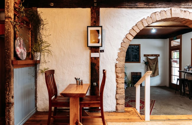 A cafe seating area.