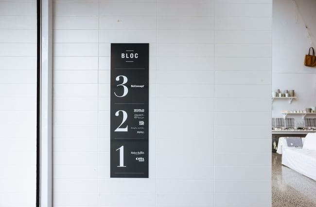 A navigational poster.