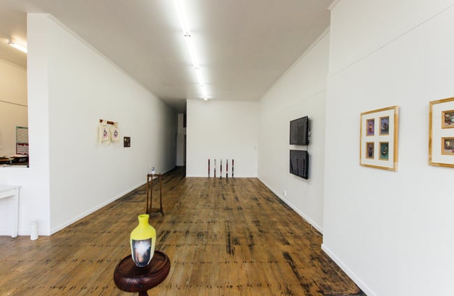 A photo of the interior of the art gallery.
