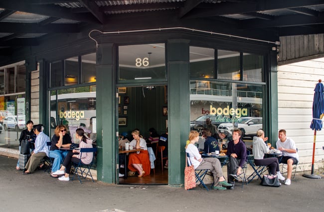 Exterior view of Ponsonby's Bodega.