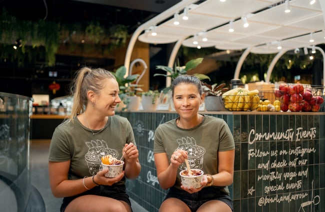 Hannah Bryan and Leisha Rae owners of Bowl and Arrow..