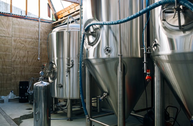 The brewing equipment at Brewaucracy, Hamilton.