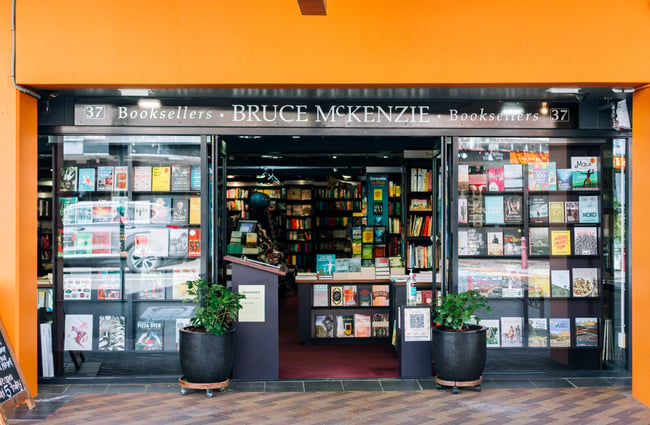 The entrance to the shop.