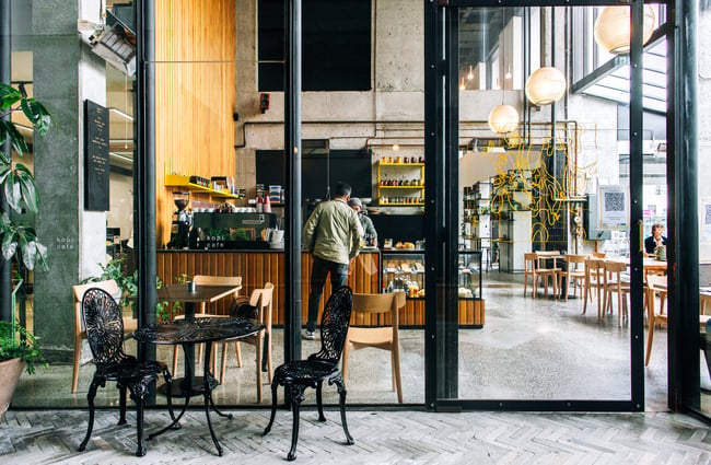 Exterior of Cafe Kopi.