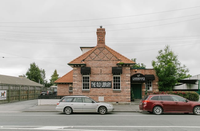 Exterior of Carnegie's Restaurant and Bar, Fairlie.