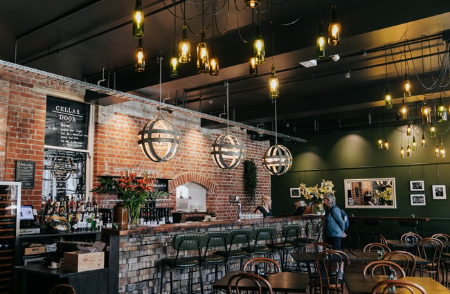 Wine bar Cellar Door in the Christchurch Arts Centre.