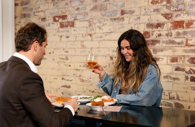 Customers dining at Ciao within The Welder.