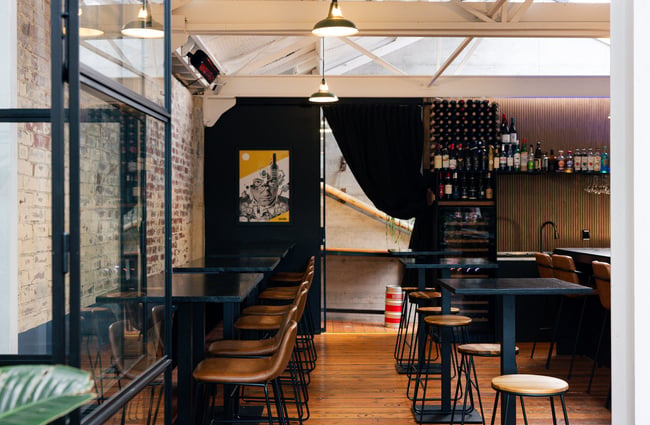 Dining space at Ciao within The Welder.