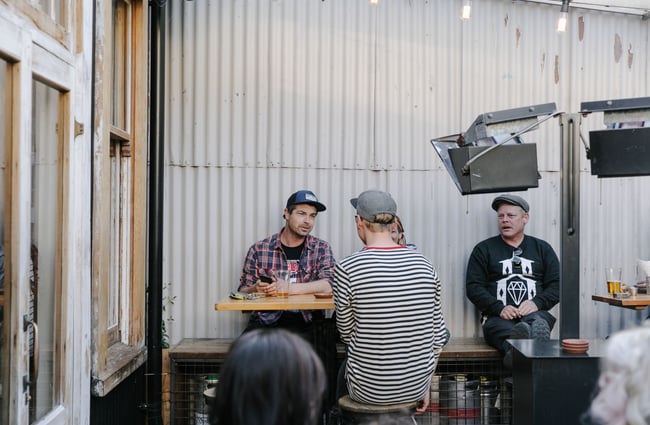 Patrons at Civil and Naval in Lyttelton.