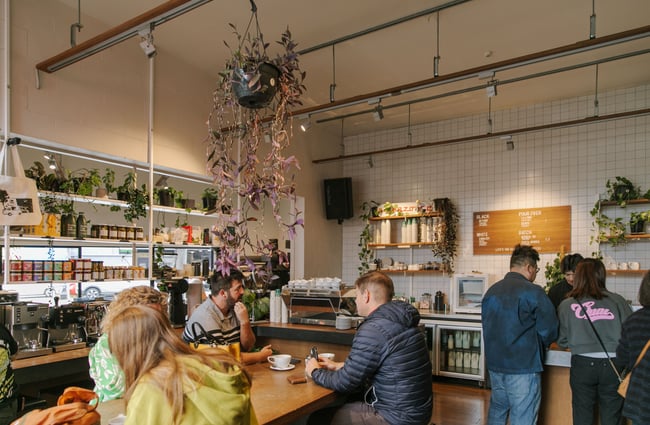 The cafe space at Coffee Embassy.