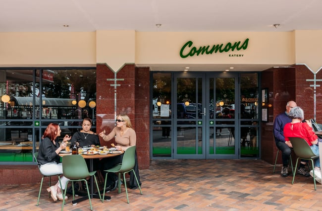 Outside view of Commons Eatery.