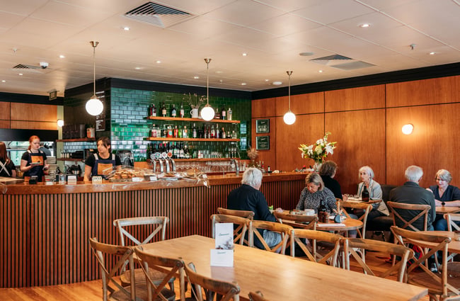Dining room space at Commons Eatery.