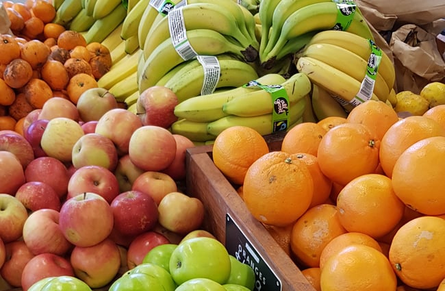 Fresh fruit at Commonsense Organics.
