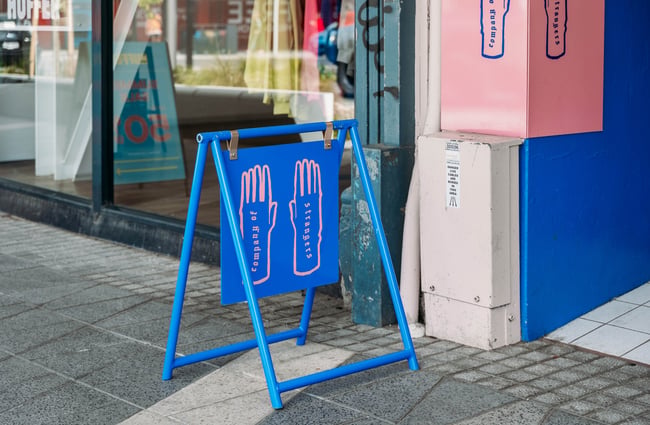 Signage outside Company Store.