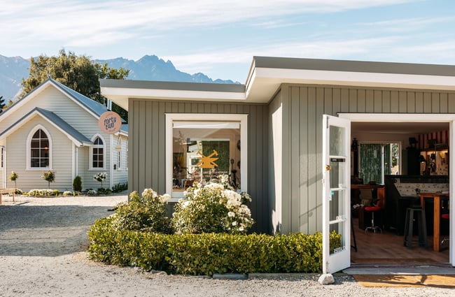 A door open to a shop at Country Lane Queenstown.