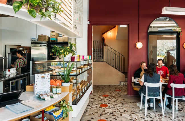 Customers dining at Cream Eatery in Hamilton.