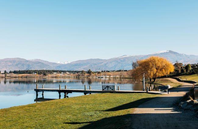A Cromwell lake on a sunny day.