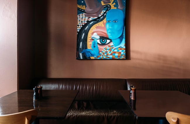 More seating areas indoors at Cuba St Tavern.