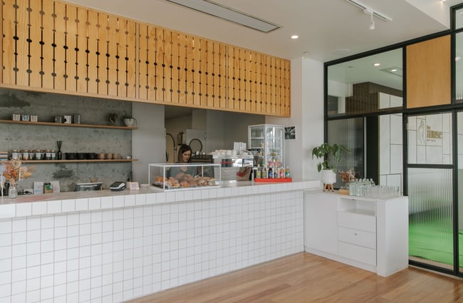 The cafe counter at Dainty Cafe.
