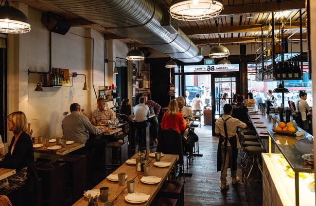 Interior of Depot Eatery.