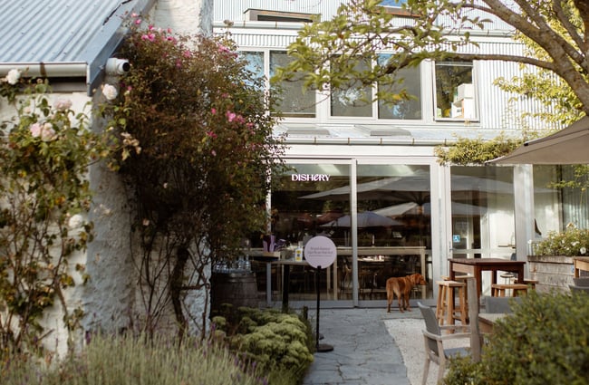 Garden entranceway to Dishery in Arrowtown Queenstown